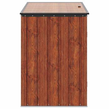 Gartenlagerbox Braun 151,5 x 82 x 110,5 cm Stahl