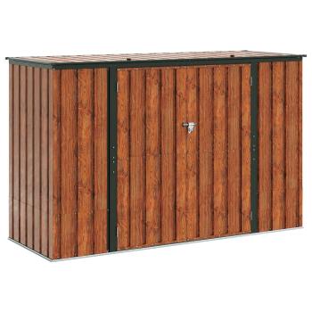 Gartenlagerbox Braun 214 x 82 x 132 cm Stahl