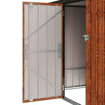 Gartenlagerbox Braun 214 x 82 x 132 cm Stahl