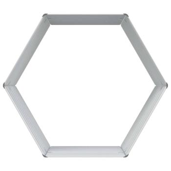 Hochbeet im Garten Hellbraun 129 x 129 x 77 cm Verzinkter Stahl