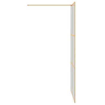 Walk-in Duschwand Gold 100 x 195 cm Gehärtetes Glas