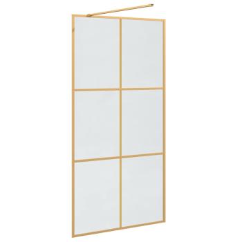 Walk-in Duschwand Gold 100 x 195 cm Gehärtetes Glas