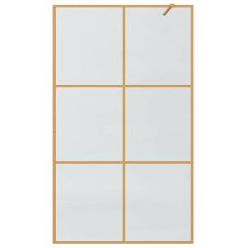 Walk-in Duschwand Gold 115 x 195 cm Gehärtetes Glas