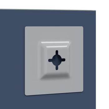 Wandspiegel 60 x 60 cm Gehärtetes Glas