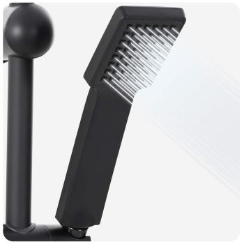 Duschsystem Schwarz 45 x 20 x 96 cm Messing, Sus201 und ABS