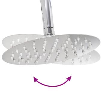 Duschsystem Silber 45 x 20 x 96 cm Messing, Sus201 und ABS