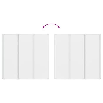 Badewannenbildschirm Matt 120 x 117 cm Aluminium & PP-Paneel