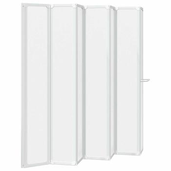 Badewannenbildschirm Matt 168 x 140 cm Aluminium & PP-Paneel