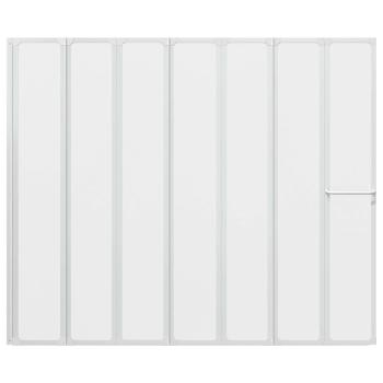 Badewannenbildschirm Matt 168 x 140 cm Aluminium & PP-Paneel