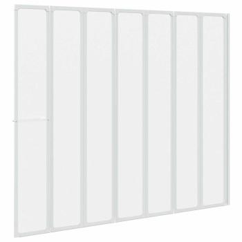 Badewannenbildschirm Matt 168 x 140 cm Aluminium & PP-Paneel