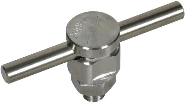ARDEBO.de Dehn KSV 200 10 FER V2A KS-Verbinder NIRO 200kA für Rd 10mm einteilig mit Federring (301209)