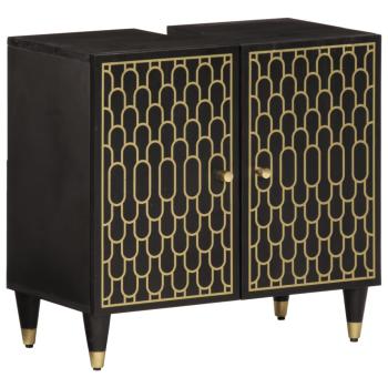 3-tlg. Badmöbel-Set Massivholz Mango