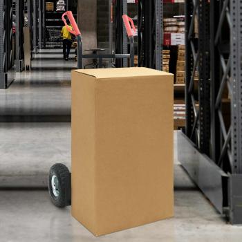 ARDEBO.de - Handwagen Schwarz und Rot 57 x 46 x 113 cm Stahl