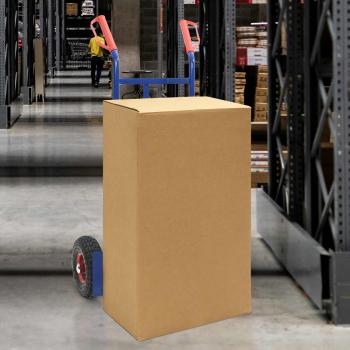 ARDEBO.de - Handwagen Blau und Rot 57 x 46 x 113 cm Stahl