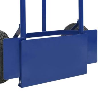 Handwagen Blau und Rot 57 x 46 x 113 cm Stahl
