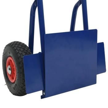 Erweiterbarer Handwagen Blau und Rot 49,5 x 53 x 114 cm Stahl