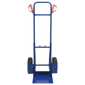 Handwagen Blau und Rot 49,5 x 53 x 114 cm Stahl