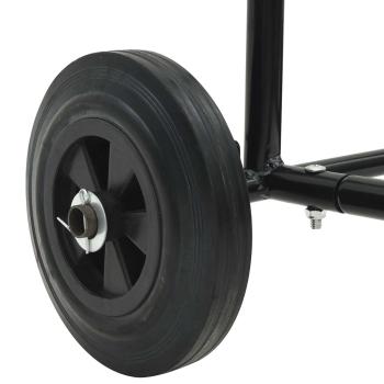 Handwagen Schwarz und Rot 49 x 49 x 101 cm Stahl