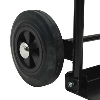 Handwagen Schwarz und Rot 63 x 43,5 x 110 cm Stahl