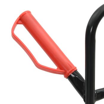 Handwagen Schwarz und Rot 64,5 x 49,5 x 114 cm Stahl