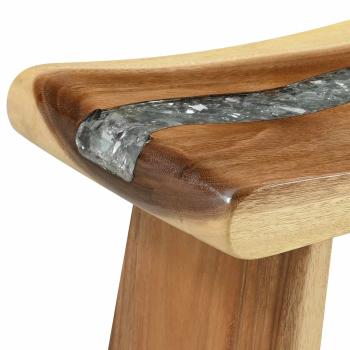 Badezimmer Hocker Natur 50 x 30 x 45 cm Natürliche Holz