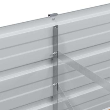 Hochbeet Hellbraun 100 x 40 x 45 cm Verzinkter Stahl