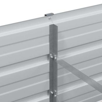 Hochbeet Hellbraun 100 x 40 x 77 cm Verzinkter Stahl