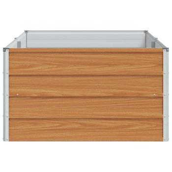 Hochbeet Hellbraun 160 x 80 x 45 cm Verzinkter Stahl
