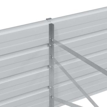 Hochbeet Hellbraun 160 x 80 x 45 cm Verzinkter Stahl
