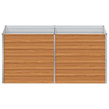 Hochbeet Hellbraun 160 x 80 x 77 cm Verzinkter Stahl