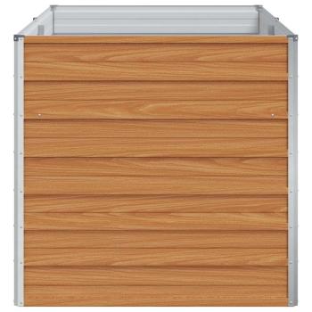 Hochbeet Hellbraun 160 x 80 x 77 cm Verzinkter Stahl