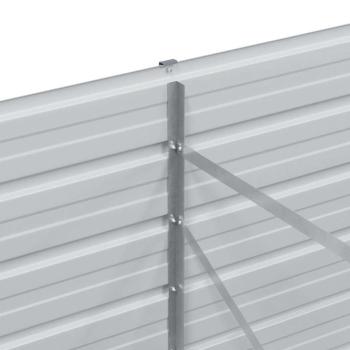 Hochbeet Hellbraun 160 x 80 x 77 cm Verzinkter Stahl