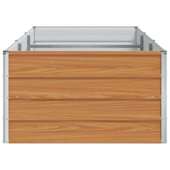 Hochbeet Hellbraun 240 x 80 x 45 cm Verzinkter Stahl