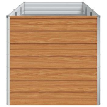Hochbeet Hellbraun 240 x 80 x 77 cm Verzinkter Stahl