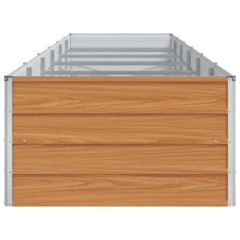 Hochbeet Hellbraun 480 x 80 x 45 cm Verzinkter Stahl