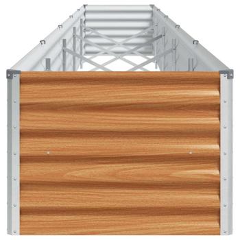 Hochbeet Hellbraun 485 x 50 x 36 cm Verzinkter Stahl