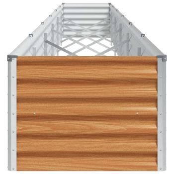 Hochbeet Hellbraun 582 x 50 x 36 cm Verzinkter Stahl