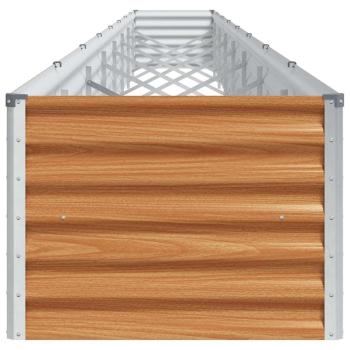 Hochbeet Hellbraun 775 x 50 x 36 cm Verzinkter Stahl