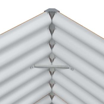 Hochbeet Hellbraun 290 x 50 x 68 cm Verzinkter Stahl