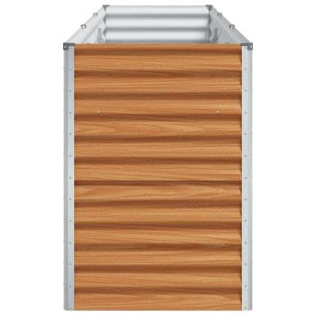 Hochbeet Hellbraun 290 x 50 x 68 cm Verzinkter Stahl