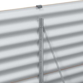 Hochbeet Hellbraun 290 x 50 x 68 cm Verzinkter Stahl