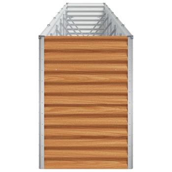 Hochbeet Hellbraun 582 x 50 x 68 cm Verzinkter Stahl