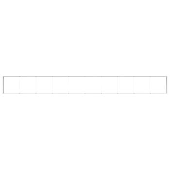 Hochbeet Hellbraun 970 x 100 x 36 cm Verzinkter Stahl