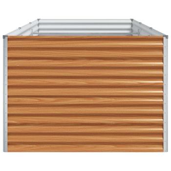 Hochbeet Hellbraun 290 x 100 x 68 cm Verzinkter Stahl