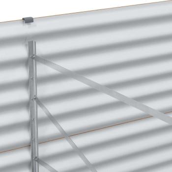 Hochbeet Hellbraun 290 x 100 x 68 cm Verzinkter Stahl