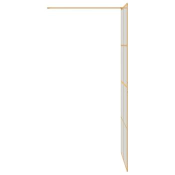 Walk-in Duschwand Gold 90 x 195 cm Gehärtetes Glas