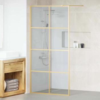ARDEBO.de - Walk-in Duschwand Gold 100 x 195 cm Gehärtetes Glas