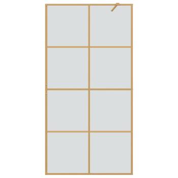 Walk-in Duschwand Gold 100 x 195 cm Gehärtetes Glas