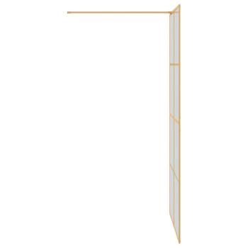Walk-in Duschwand Gold 100 x 195 cm Gehärtetes Glas