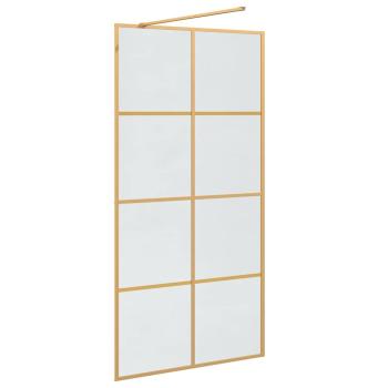 Walk-in Duschwand Gold 100 x 195 cm Gehärtetes Glas